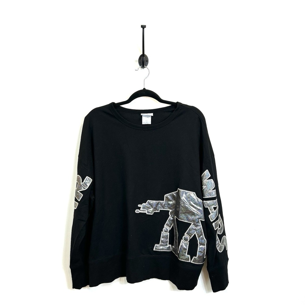 Disney Star Wars AT-AT Walker‎ Holographic Size 1X (Plus) Sweatshirt Pullover